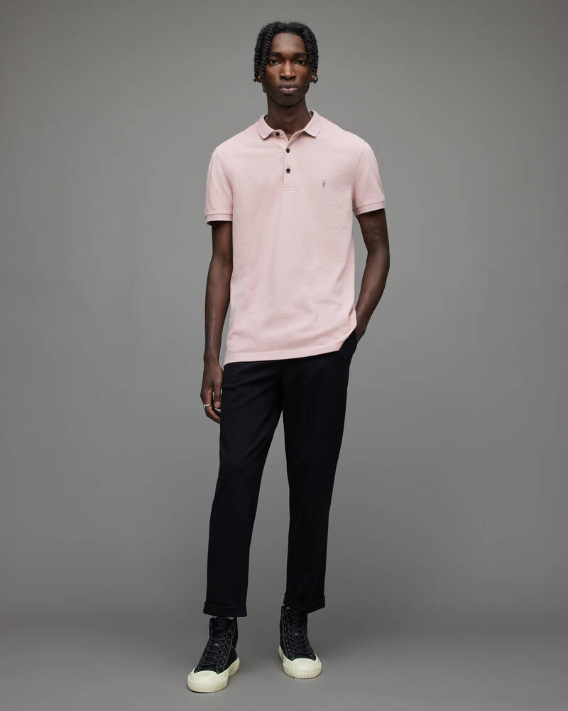 Allsaints Reform Korta Sleeve Shirt Piketröja Herr Lila Rosa | SE.MD252W-7506