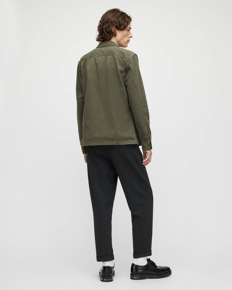 Allsaints Rein Cropped Slim Långbyxor Herr Grå | SE.MM053V-33