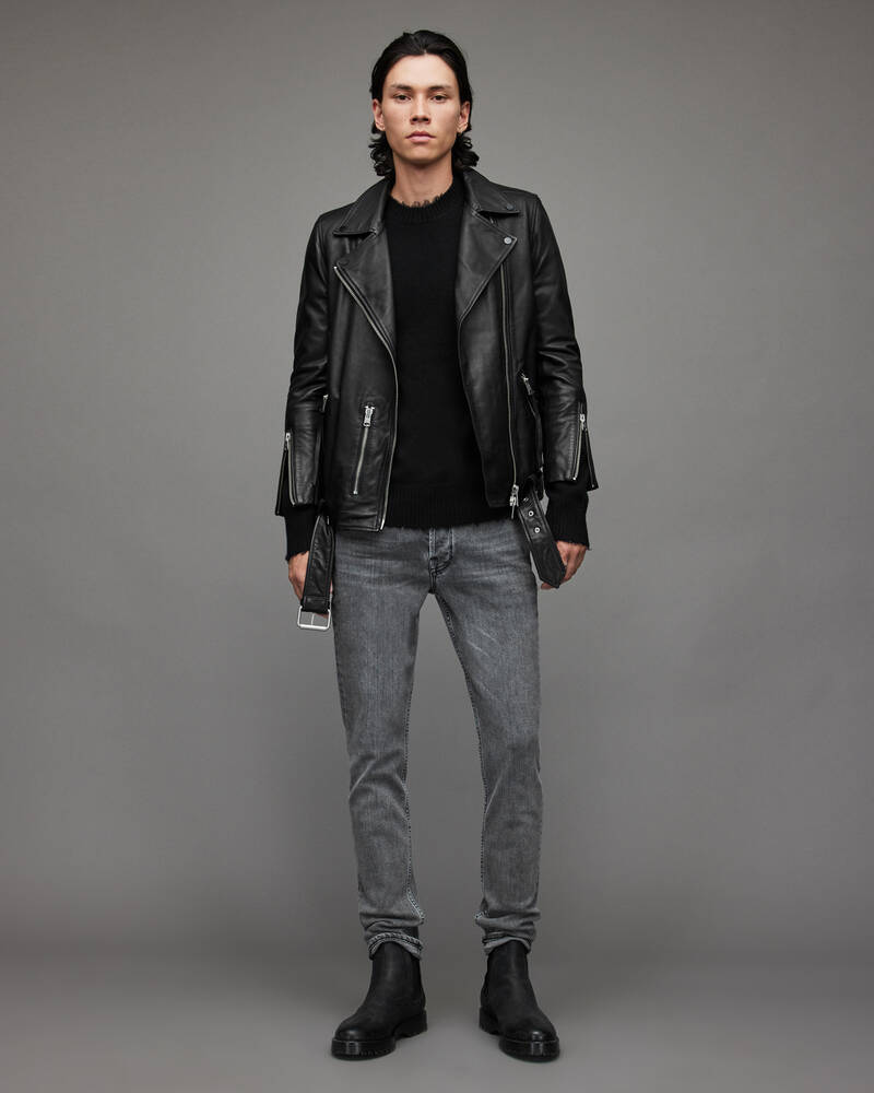 Allsaints Rex Slim Jeans Herr Svarta | SE.ME062X-839