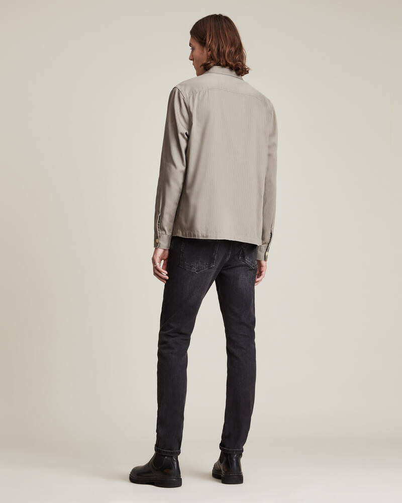 Allsaints Rex Slim Jeans Herr Svarta | SE.ME068W-162