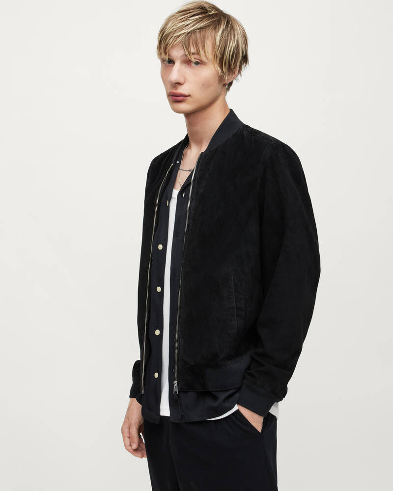 Allsaints Ronan Mocka Bomber Jacka Herr Svarta | SE.ML075U-5