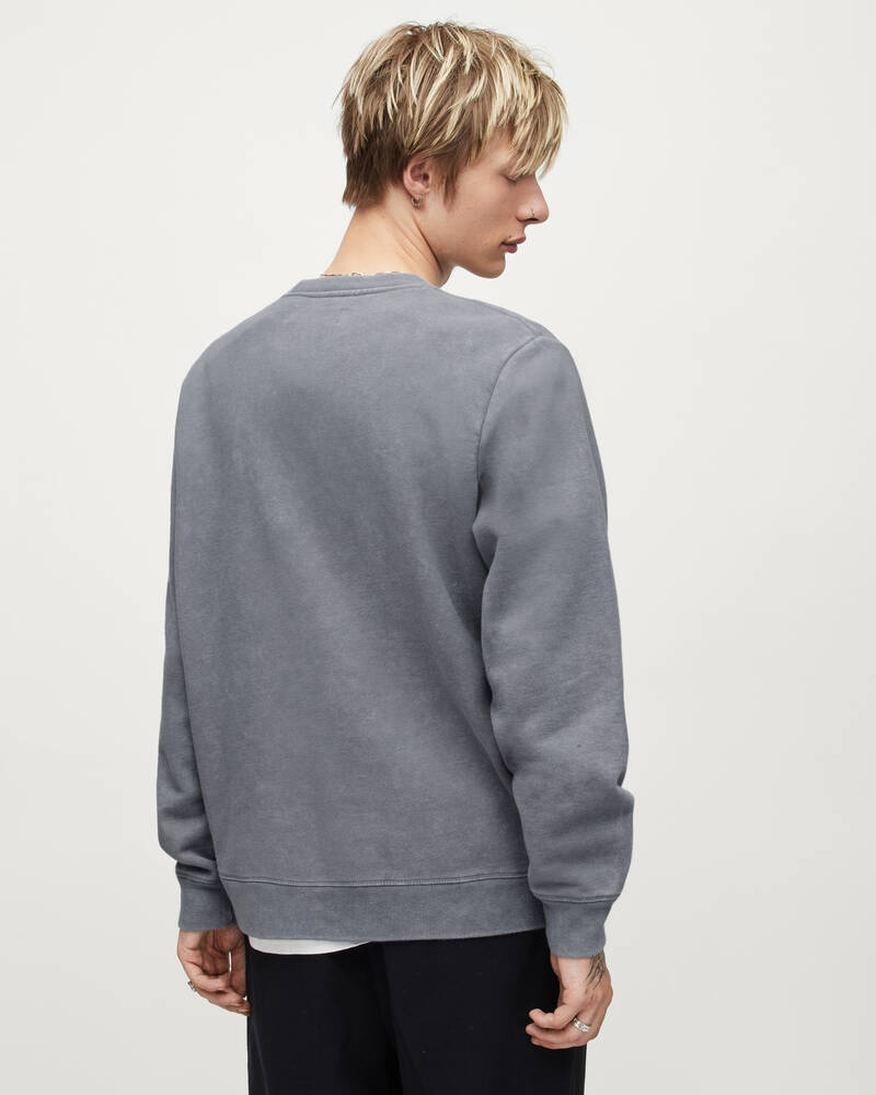 Allsaints Saka Crew Tröjor Herr Blå | SE.MF016X-7858