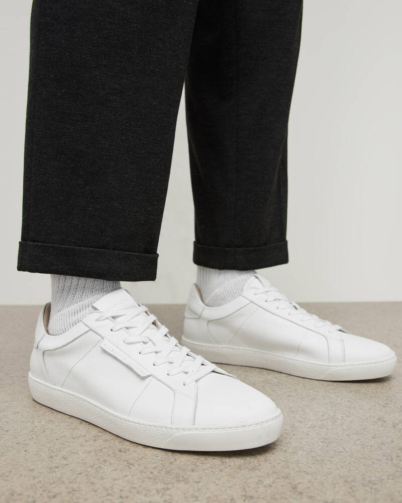 Allsaints Sheer Low Läder Trainers Loungewear Herr Vita | SE.MZ039Z-10