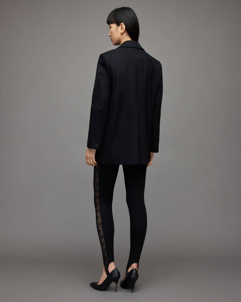 Allsaints Spets Stirrup Leggings Dam Svarta | SE.WP015Y-5