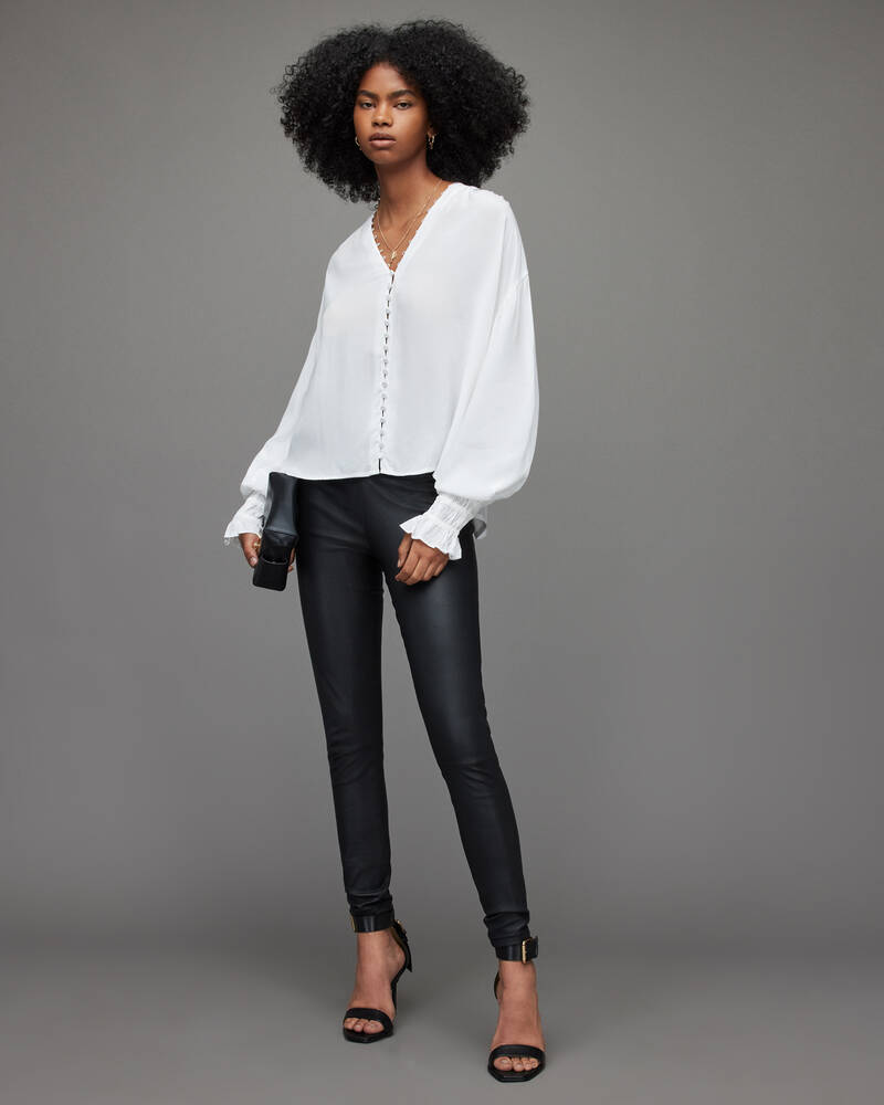 Allsaints Stella Blouse Blast Dam Vita | SE.WM235X-203