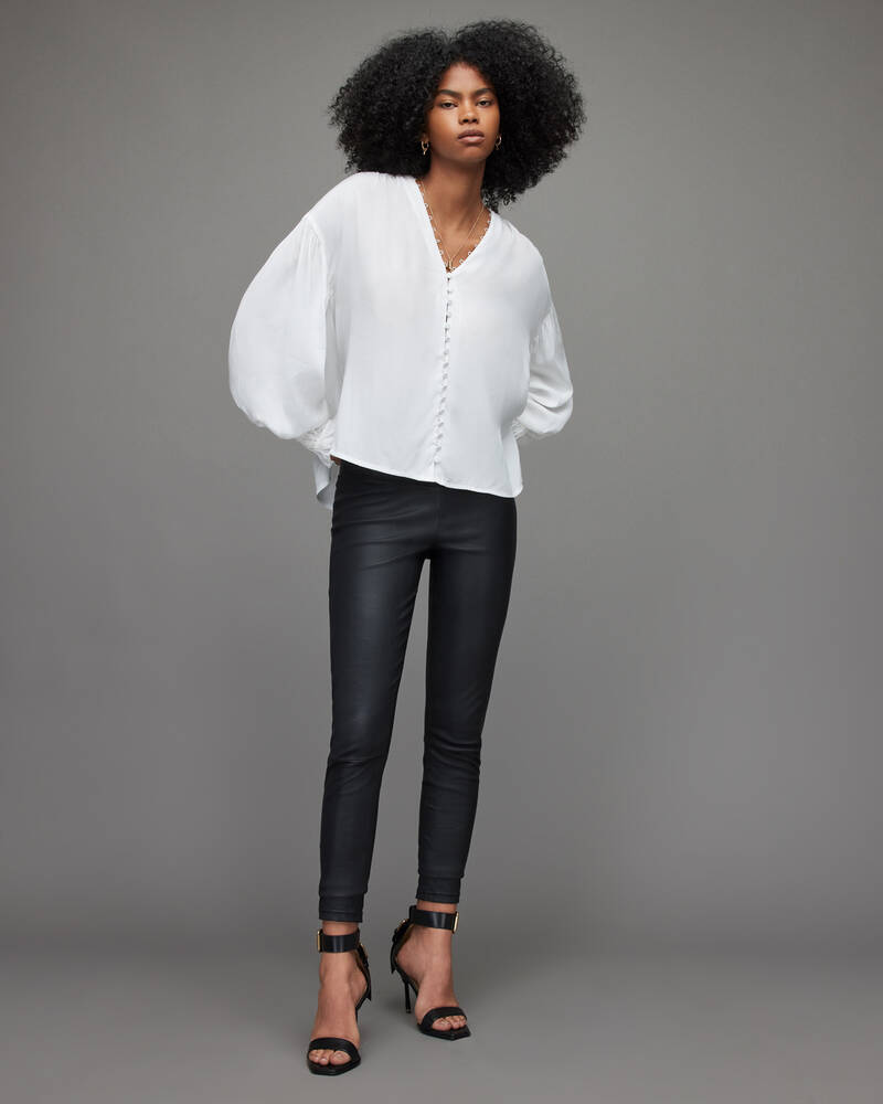 Allsaints Stella Blouse Blast Dam Vita | SE.WM235X-203