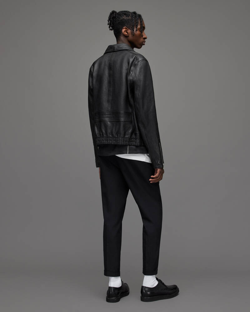 Allsaints Tallis Cropped Slim Långbyxor Herr Svarta | SE.MM062V-5