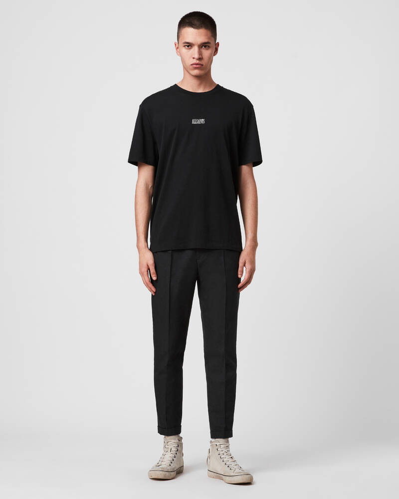 Allsaints Tallis Cropped Slim Långbyxor Herr Grå | SE.MM063V-33