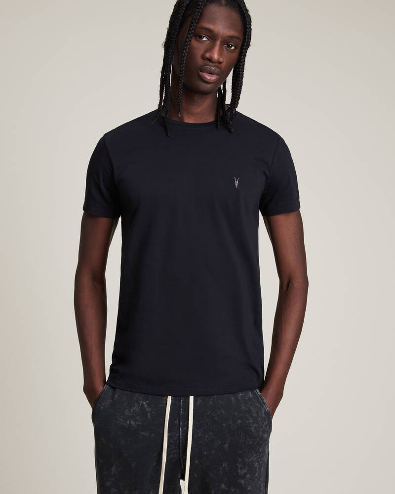 Allsaints Tonic Crew T-shirt Herr Marinblå | SE.MD109E-3968