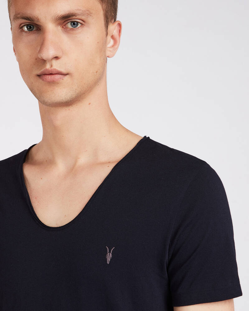 Allsaints Tonic Scoop T-shirt Herr Marinblå | SE.MD108E-3968