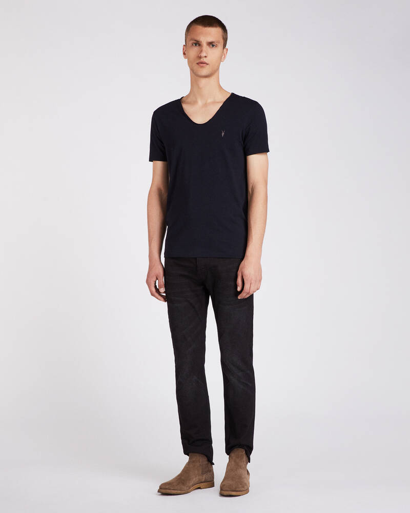 Allsaints Tonic Scoop T-shirt Herr Marinblå | SE.MD108E-3968