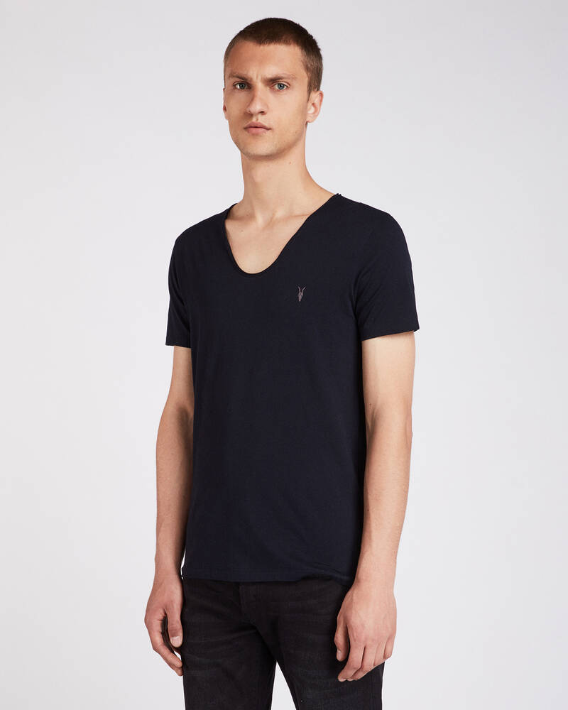 Allsaints Tonic Scoop T-shirt Herr Marinblå | SE.MD108E-3968