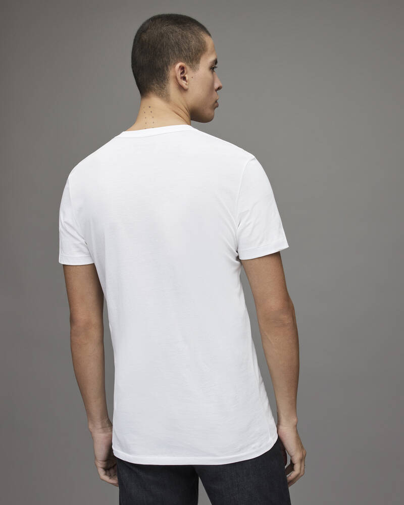 Allsaints Tonic V Neck T-shirt Herr Vita | SE.MD001M-437