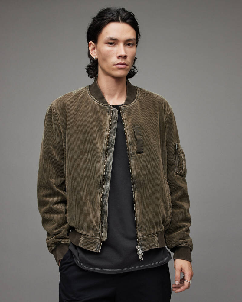 Allsaints Tyler Bomber Jacka Herr Bruna | SE.MJ003X-7806