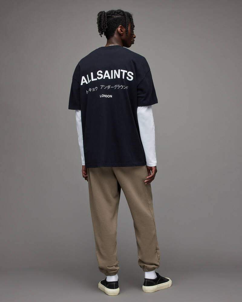 Allsaints Underground Sweatpants Långbyxor Herr Bruna | SE.MG335X-8114