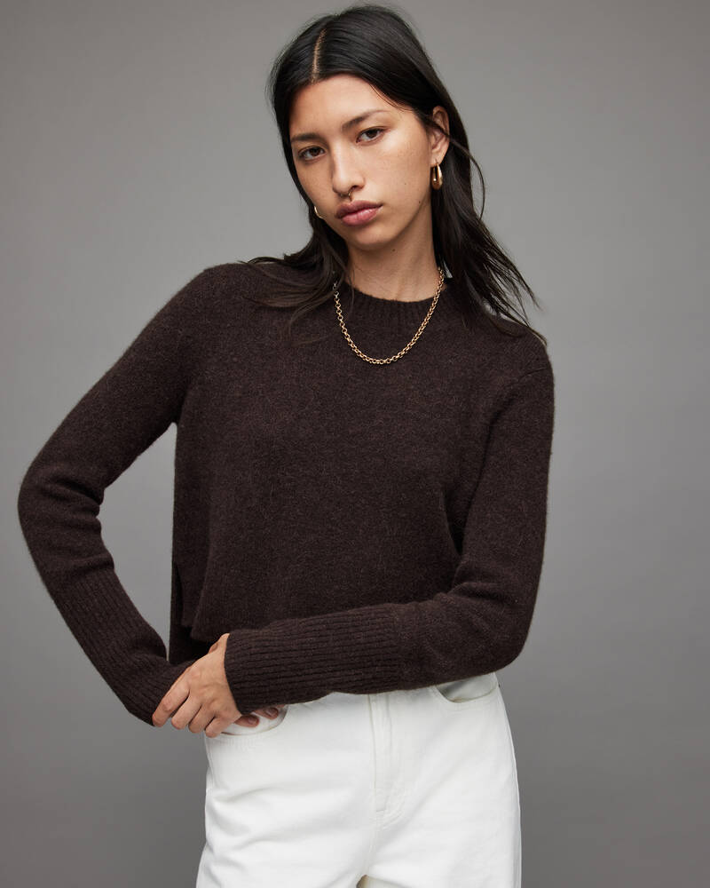 Allsaints Wick Crew Jumper Stickat Dam Bruna | SE.WK088X-1132