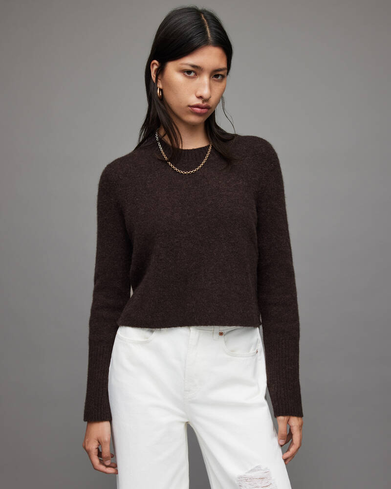 Allsaints Wick Crew Jumper Stickat Dam Bruna | SE.WK088X-1132